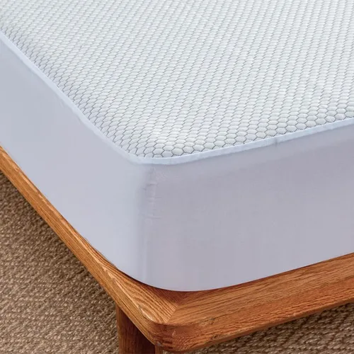 Vista 7 de Protector de colchón impermeable, 100% impermeable y silencioso, funda de colchón de fibra de rayón suave, transpirable, bolsillo profundo de 8 a 14