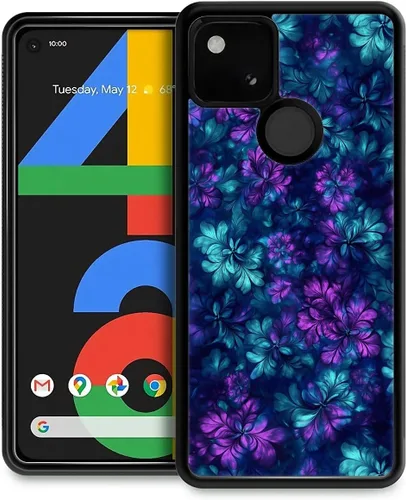 Vista 345 de Compatible con Google Pixel 4A 5G Mobile Case Creative Acrylic Back Panel Silicona Edge Case Slim Protección Especialmente para Google Pixel 4A 5G
