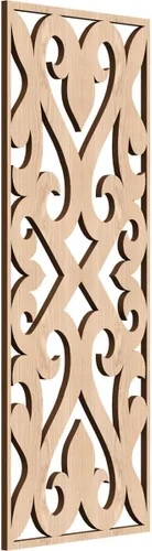 Vista 44 de Keene Paneles de pared decorativos de madera con calado, 9 3/8 pulgadas de ancho x 24 3/8 pulgadas de alto x 1/4 de alto, abedul Birch