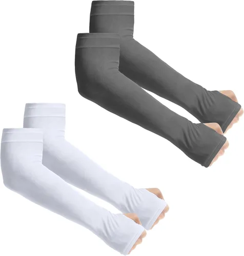 Vista 37 de Aegend - Mangas de protección solar con compresión, para cubrir tatuajes, mangas solares para hombres, mujeres y jóvenes