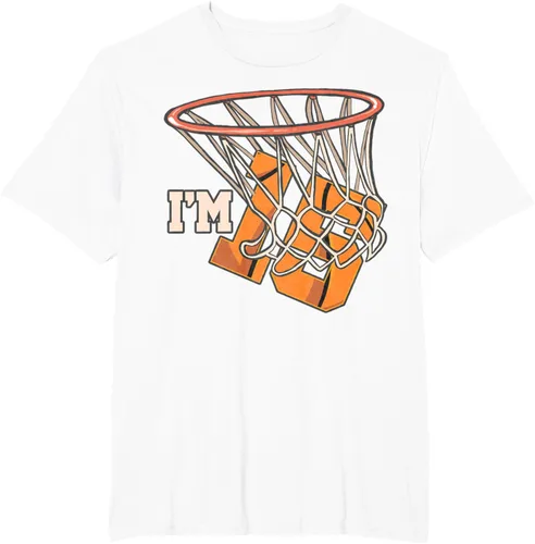 Vista 15 de Camiseta número 15 con temática de baloncesto para fiesta de cumpleaños, Negro, S
