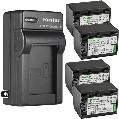 Vista 7 de Kastar AC Wall Battery Charger Replacement for Sony PXW-X70, DCR-PJ5, DCR-SR10, DCR-SR15, DCR-SR20, DCR-SR21, DCR-SR58, DCR-SR68, DCR-SR73