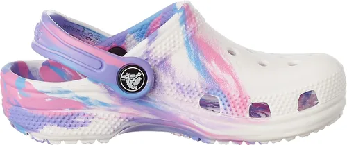 Vista 8 de Crocs Zuecos clásicos unisex para niños con teñido anudado marmoleado