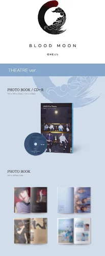 Vista 5 de ONEUS BLOOD MOON 6th Mini Album 3 Version SET CD+1p Poster+PhotoBook+PhotoCard+Message PhotoCard SET+Tracking Kpop Sealed