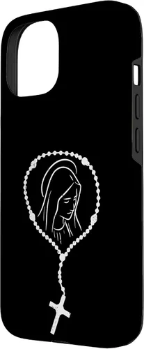 Vista 11 de iPhone 16 Rosario Virgen María Dios Jesús Fe Religioso Católico Estuche de Regalo