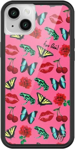 Vista 14 de Fundas Wildflower - Compatibles con Apple iPhone 14 Plus Parachoques protector negro, certificado de prueba de caída de 4 pies, propiedad