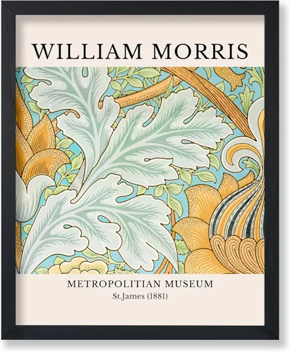 Vista 7 de Poster Master Impresión Vintage del Ladrón de Fresas - Póster Retro de William Morris - Arte de Patrón Floral - Regalo para Hombres y Mujeres