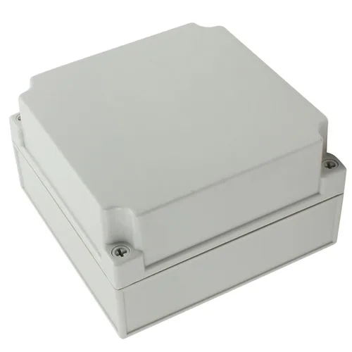 Vista 7 de 3.937 x 3.937 x 2.953 in Caja de conexiones para proyectos eléctricos, IP65, impermeable, ABS, bricolaje, carcasa para exteriores, gris