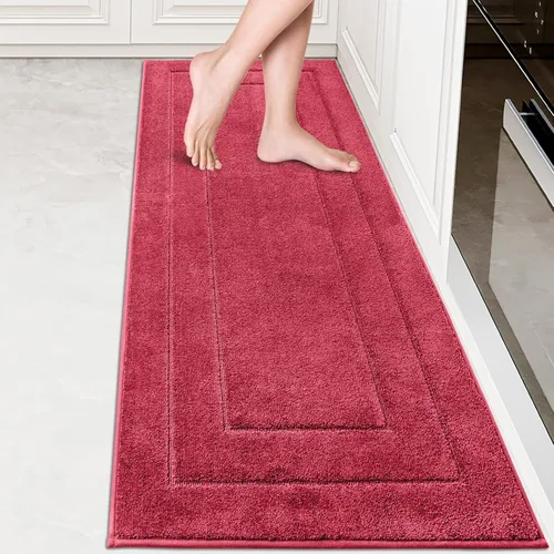 Vista 28 de PURRUGS Alfombra de cocina lavable a máquina, de 24 x 35.5 pulgadas, antideslizantes, antideslizantes, tapetes de pie suaves y superabsorbentes