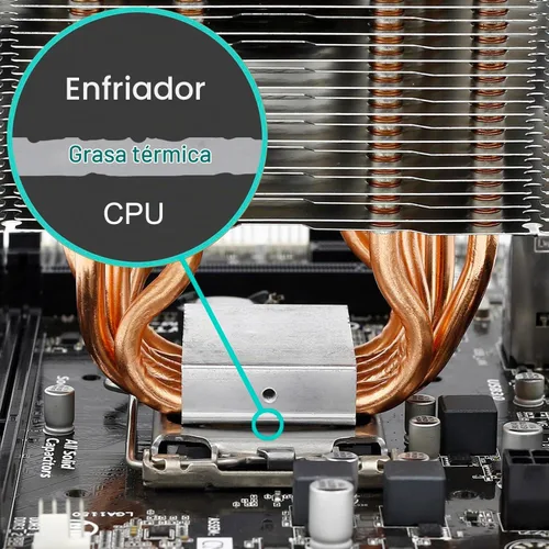 Vista 7 de G107 - Pasta térmica plateada de 20g, pasta de disipador de calor de alto rendimiento, compuesto de grasa térmica conductora para CPU, GPU