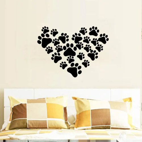 Vista 5 de SITAKE 76 calcomanías de decoración de perros, 40 calcomanías de huellas de perros y 36 calcomanías de huesos de perro, decoración de perro