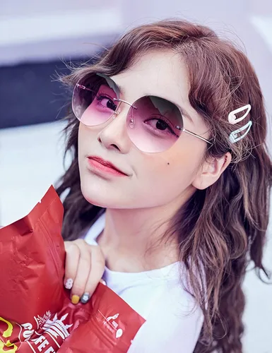 Vista 2 de VEGOOS - Gafas de sol sin montura para mujer con protección UV diseño de gran