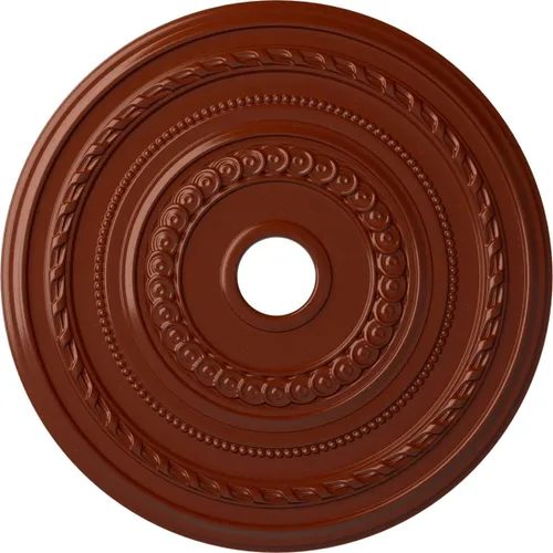 Vista 64 de Ekena Millwork CM25COFCS Cole Medallón de Techo, 25 3/8"OD x 3 3/8"ID x 1 3/8"P, pintado a mano Flash Cobre