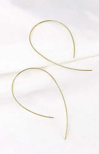 Vista 6 de 3 pares de aretes de aro grandes y finos, chapados en oro de 18 quilates, ligeros, minimalistas, súper delgados, aretes de aro de baloncesto grandes