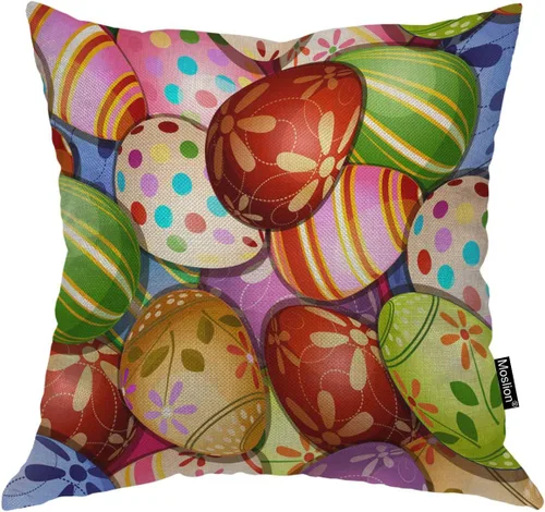 Vista 15 de Moslion Almohadas decorativas para gatos, funda de almohada de 18 x 18 pulgadas, funda de almohada cuadrada de lino y algodón, para sofá y dormitorio