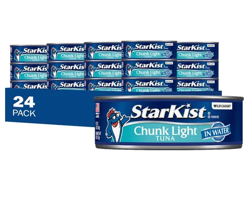 Vista 21 de StarKist Trozos de atún ligero en agua 25% menos de sodio, lata de 5 onzas