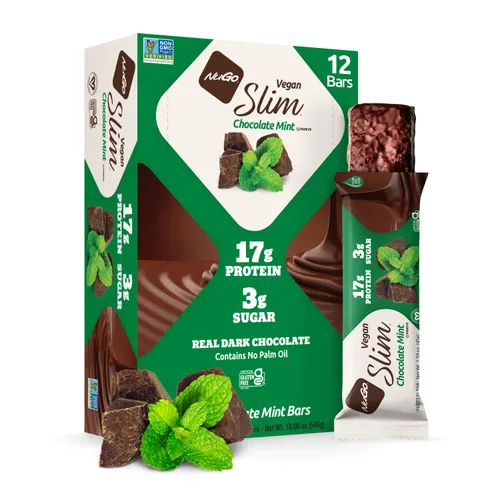 Vista 22 de NuGo Variedad delgada - Brownie Crunch 12 barras y trufa de frambuesa 12 barras, baja en carbohidratos netos, apto para dieta cetogénica, sin