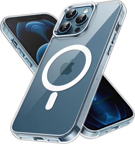 Vista 9 de JETech Funda magnética para iPhone 12 Pro Max de 6.7 pulgadas, compatible con carga inalámbrica MagSafe, a prueba de golpes, parte trasera