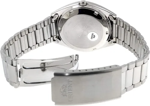 Vista 3 de Orient TriStar AB00007W - Reloj clásico con esfera plateada texturizada para hombre, Plateado