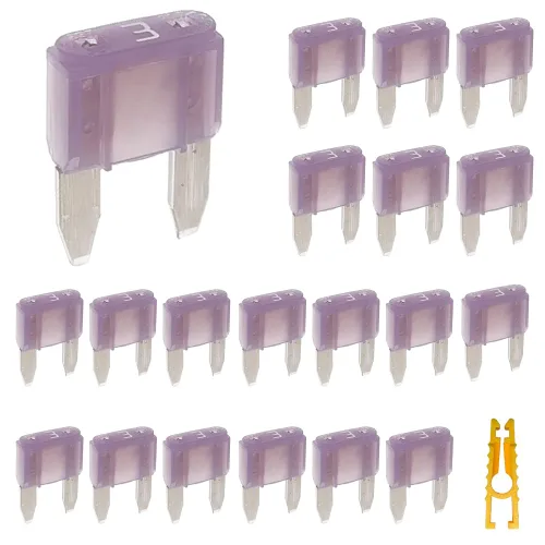 Vista 10 de 20 piezas de mini fusible de hoja y 1 extractor de fusibles 2A 32V golpe rápido para fusibles de repuesto para automóvil/RV/camión/motocicleta/barco
