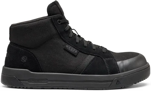 Vista 2 de KEEN Utility Zapatillas de trabajo Kenton Mid Composite Toe para hombre Negro/Negro