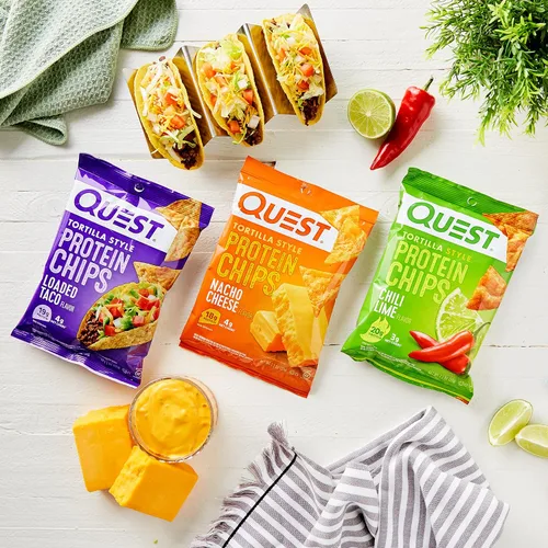 Vista 2 de Quest Nutrition Paquete de variedad de chips de proteína, alto contenido en proteínas, bajo en carbohidratos, 24