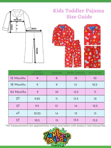 Vista 2 de CoComelon Conjunto de pijama de franela para niños y niñas pequeñas