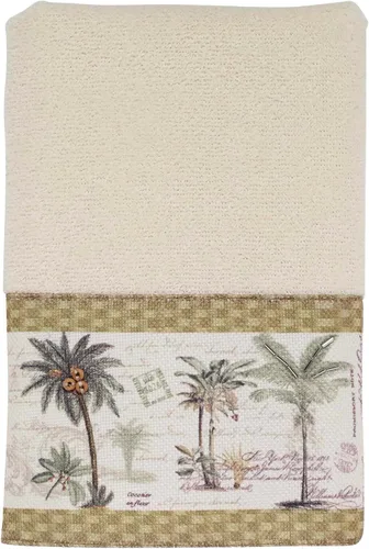 Vista 9 de Avanti Linens - Toalla de baño, toalla de algodón 100% suave y absorbente, decoración costera del hogar (palma de colonia)