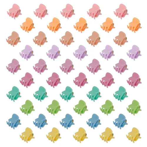 Vista 14 de 50 piezas de mini pinzas para el cabello, pinzas de agarre fuerte multifunción para flequillo. (Negro)