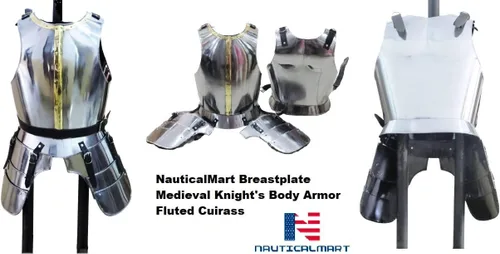Vista 8 de NauticalMart Corazas estriadas medievales de caballero