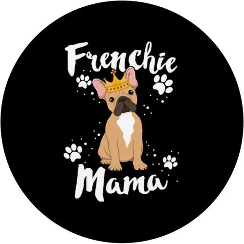 Vista 3 de French Bulldog Frenchie Mama - Soporte y agarre para teléfonos y tabletas, Negro