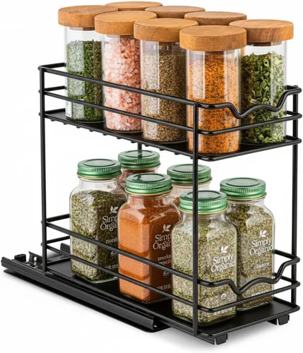 Vista 10 de HOLDN' STORAGE Organizador de gabinete extraíble, organizador resistente con garantía limitada de por vida -17 pulgadas de ancho x 21 pulgadas
