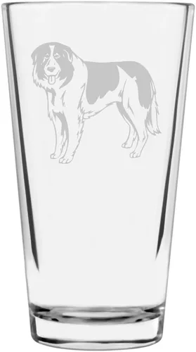 Vista 183 de Podenco Canario - Vaso de pinta de 16 onzas con temática de perro personalizado