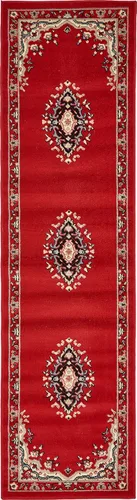 Vista 101 de Unique Loom - Alfombra de área estilo persa tradicional de la colección Reza, de 2 pies 2 pulgadas x 3 pies, colores negro y beige