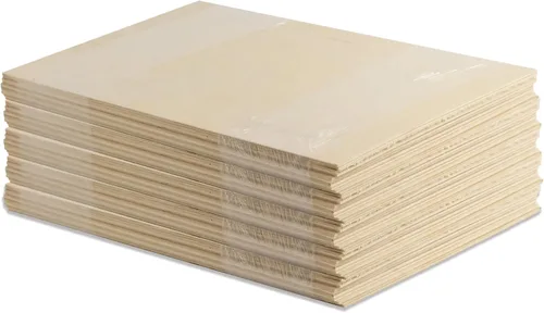 Vista 9 de Paquete de 10 Madera contrachapada de abedul báltico prémium de 0.236 in y 1/4 de pulgada, 12 x 19 pulgadas, lista para Glowforge, grado Paquete