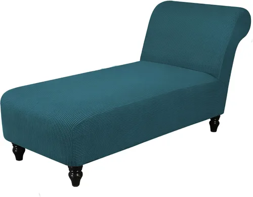 Vista 16 de Funda elástica para tumbona, funda para silla sin brazos para sala de estar y dormitorio, tela jacquard suave, lavable a máquina para protector