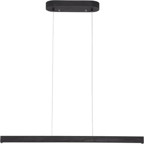 Vista 13 de Lámpara colgante lineal de madera de 39 pulgadas con LED regulable para isla de cocina con control remoto, lámpara colgante ajustable para comedor