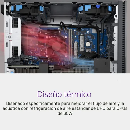 Vista 7 de Dell Tower Plus EBT2250 Desktop - Intel Core Ultra 7 265, SSD de 1 TB, 32 GB de RAM DDR5, Intel UHD, 1 año de servicio in situ y 6 meses de Dell
