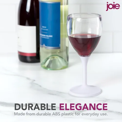 Vista 7 de Joie Copa de vino para llevar, copa de vino portátil, tallo desmontable, sin BPA