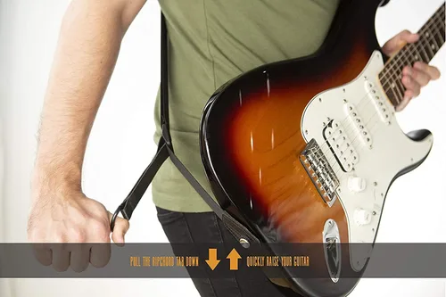 Vista 5 de Correa para guitarra (altura derecha, con tecnología RipChord) de Levy's Leathers