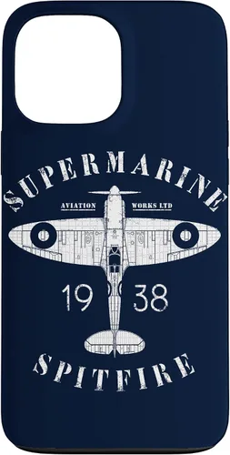 Vista 13 de iPhone 12 Pro Max Spitfire RAF Británico WW2 Fighter Aviation Case Supermarine Aviation