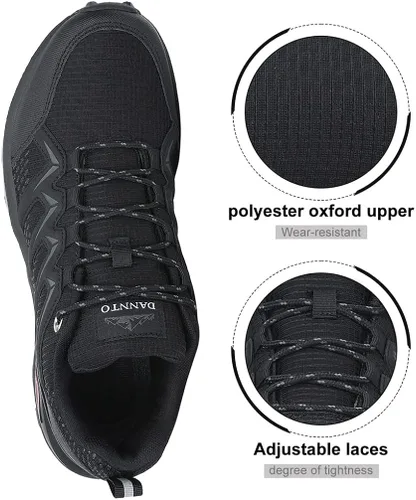 Vista 5 de Dannto Tenis de senderismo para hombre botas bajas de senderismo ligeras para campamento atléticos para correr
