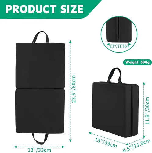 Vista 2 de Cojín de rodilla impermeable plegable grueso para yoga