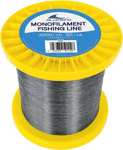 Vista 24 de BLUEWING Sedal de pesca monofilamento 6,8,10,12,15,20,25,30,40,50,60,80,100,130,250,300,400 libras, 50,100,500,1000,3000 yardas, hilo de pescar mono
