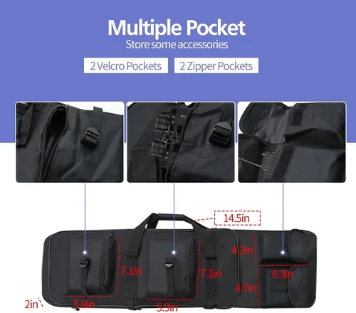 Vista 4 de RUBY.Q Bolsa de 32"/37"/46"/52", estuche portátil para almacenamiento y transporte