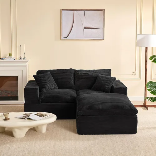 Vista 40 de Sofás seccionales de 106.3 pulgadas para sala de estar, sofá en nube, sofá modular seccional, sofá convertible, sofá de asiento profundo, juego