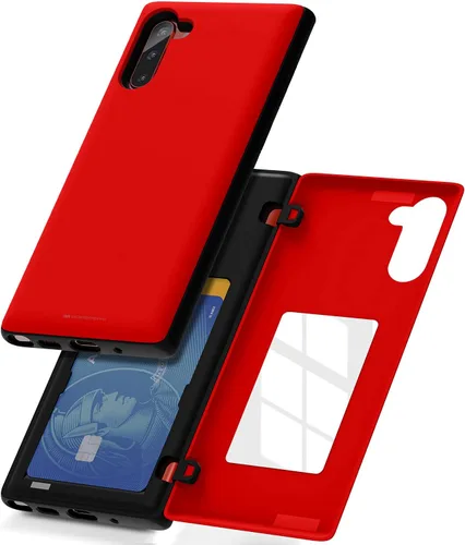 Vista 53 de GOOSPERY Parachoques magnético para puerta compatible con Galaxy Note 10, estuche tipo billetera con tarjetero, cierre automático por iman, funda