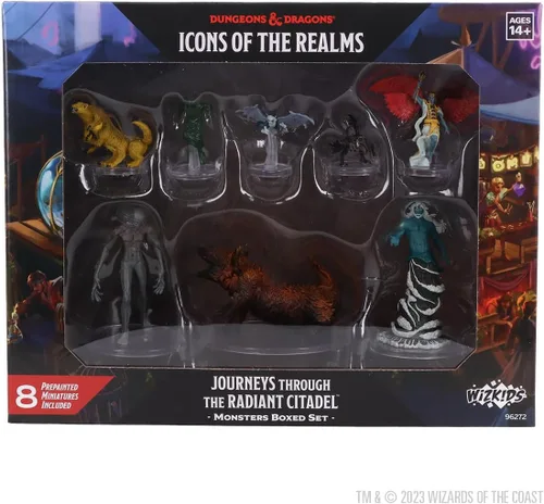 Vista 2 de WizKids D&D Icons of the Realms: Journeys Through The Radiant Citadel - Monstruos en caja Calabozos y Dragones Miniaturas