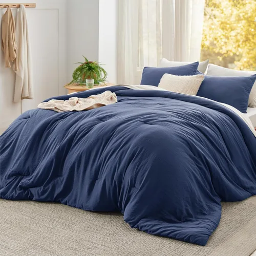 Vista 56 de Bedsure Juego edredón suave prelavado individual/individual XL, 365 días, cálido relleno alternativo GentleSoft™, 1 edredón ligero:68x88 pulgadas
