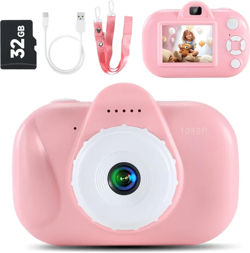 Vista 11 de Cámara digital para niños pequeños de YEEHAO, juguetes para niños de 3 a 9 años, cámara de video para niños pequeños de 1080P, regalos de Navidad